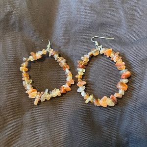 Amber & Agate Earrings